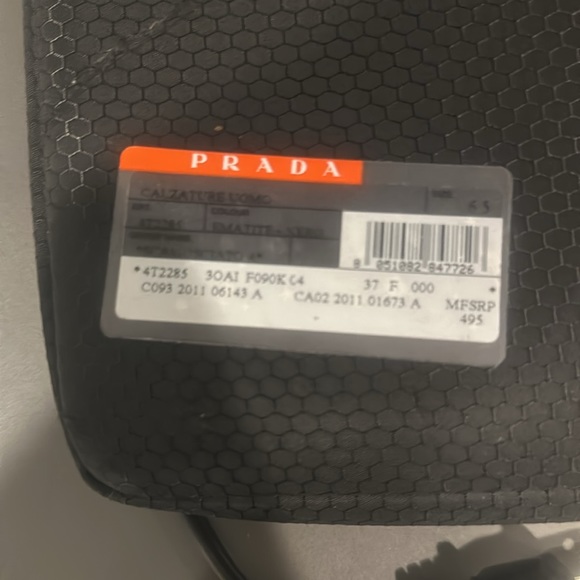 Unisex Prada grey boots size 6.5 - Picture 5 of 5